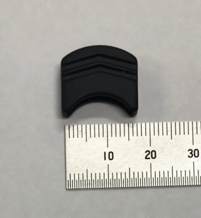 画像1: サルカン(R付)　15mm　黒